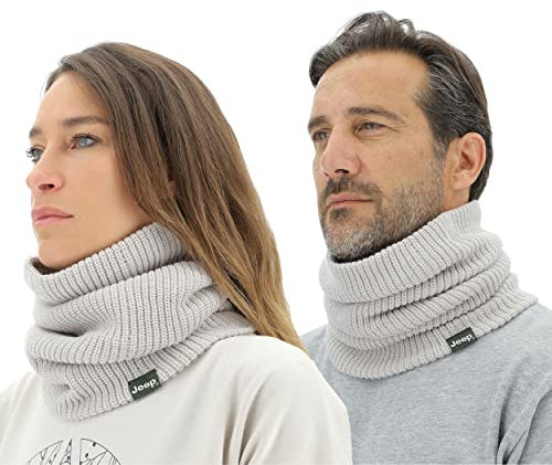 JEEP O102601-J863 J RIBBED TRICOT NECKWARMER J22W Unisex Light Graystone UNI