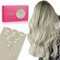 WENNALIFE Extensiones de Clip Seamless de Pelo natural, Gris 50cm 150g 7 Piezas Sin Costuras Extensiones Pelo Natural Clip Extensiones de Cabello Remy Humano Natural Invisible Clip In