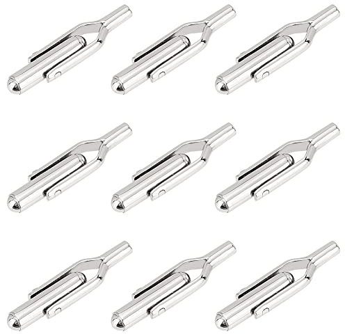 Arricraft 10 Stück Manschettenknöpfe Rohlinge, Manschettenknopf-Cabochons, Tablett-Lünette-Manschettenknopf-Rohlinge, Fassung, Hemd-Manschettenknöpfe, Zubehör Für Business-Bräutigam-Manschettenknöpfe