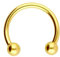 OTHER Piercing Nasenpiercing Hufeisen Septum Ohrpiercing Titan Lippenring Nase Lippe Ohrring Nostril Conch Daith Helix Rook Tragus Lobe Body Piercing Schmuck Piercings Gold 1,2 x 8 mm