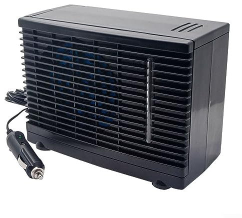 Tragbarer Mini-Klimaanlagen-Kühler für Zuhause und Auto, 12 V, Verdampfer-Wasserkühler, Auto-Lüftungsschlitz, verstellbarer Ventilator, Kühler, für Outdoor, Büro, Zuhause