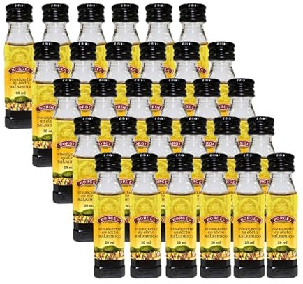 BORGES | 30 mignonettes de vinaigrette au vinaigre balsamique | portions individuelles de 20 ml