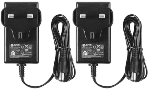 Security-01 2-Pack 9V 2A Power Supply Adapter, DC Jack Center Negative, Plug 5.5mm x 2.1mm, for Effects Pedals, Label Makers and more