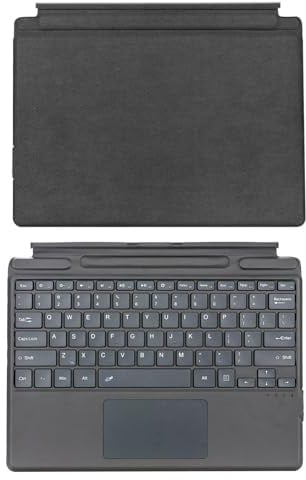 HUIOP Tastiera retroilluminata/non retroilluminata Layout compatto Batteria a lunga durata Design ergonomico Leggero Compatibile con tablet Surface Pro 8/9/X Ideale per impiegati e studenti,tastiera S