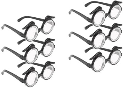 Amosfun 6 Stk Schwarzes Brillengestell Clownnase Für Kinder Kinderspielzeug Abschlussball Requisiten Alvin Und Das Chipmunks-kostüm Brille Mit Nase Verkleiden Kinderparty-brille Plastik