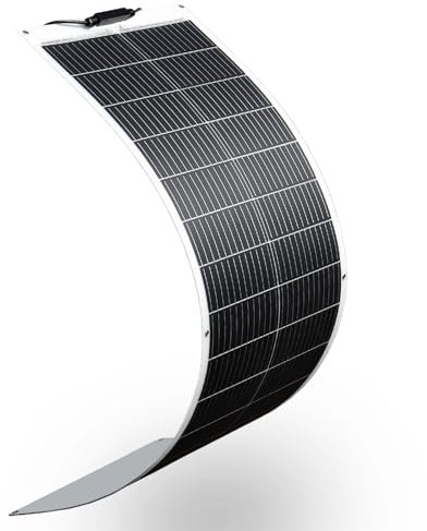 XINPUGUANG Panneau Solaire Souple 12V 100W Panneau Solaire Flexible Monocristallin Panneau photovoltaïque pour camping-car, caravane, bateaux