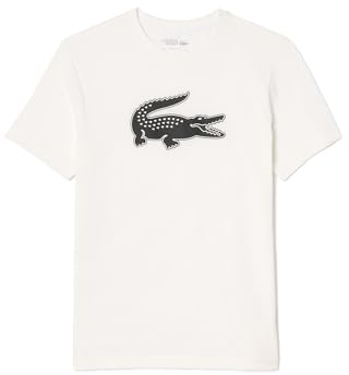 Lacoste Sport T-Shirt Regular Fit Herren, weiß/schwarz, XXL
