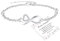 NEVEGE Infinity Herz Armband Silber 925 Damen, Hypoallergen Mit 5A+ Zirkonia Einstellbar, Silber