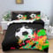 WEQEER Fussball Bettwäsche 135x200 Jungen Teenager Mikrofaser 3D Druck Fussball Kinderbettwäsche Fußball Bettwäsche Set Fußball Bettbezug (1,135x 200 cm)