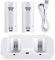 iFCOW Stazione di ricarica per Gamepad WII U, stazione di ricarica 3 in 1 per Wii U Gamepad e controller Power Stand