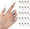 GLOBLELAND 20pcs Finger Claws Cosplay Rings Punk Rock Gothic Metal Nail Fingertip Retro Beard Hair Parting Tool for Cosplay Party or Barber