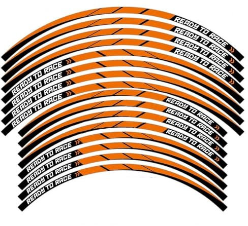Adesivo per bordo ruote Decalcomanie Per Cerchioni Di Moto Adesivi Per Ruote Hun Strisce Riflettenti Accessori Per Nastri Per KTM SUPER 1290 ADVENTURE Adv 790 890 990 1190 1090 Decalcomanie per ruote(