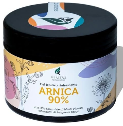 VERITAS - Arnica per Cavalli Uso Umano, Arnica Gel Forte 90%, Naturale, Concentrata, ad Effetto Rapido con Artiglio del Diavolo, Sangue di Drago e Menta Piperita, Dermatologicamente Testata, 500 ml