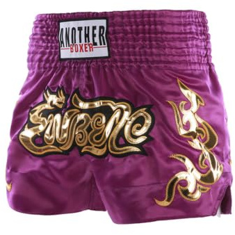Runhomal Short de Sport MMA Garcon Fille Short de Boxe Muay Thai Kick Boxing Trunks pour Enfant 5-16 Ans