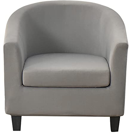 WJHDWYD Housse de Chaise Chesterfield Housse de Fauteuil Club Housse de Fauteuil Cabriolet(Gris Clair)