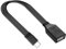 JSADZKJ USB C auf USB A 2.0 Kabel Kurzes flaches USB Typ C Ladekabel USB C Männlich auf USB A Weiblich Kabel Typ C OTG Adapter Kabel für Telefon Tablet Laptop USB Stick 11.8in/30CM