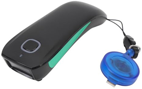Mini-Hand-Barcode-Scanner, Kabelloser Tragbarer BT 2,4 G USB 3-in-1 Kleiner Taschen-Barcode-Leser C740, Handscanner für Supermärkte, Apotheken, Buchhandlungen,