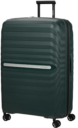 Samsonite Neo Flux - Spinner XL, Erweiterbarer Koffer, 81 cm, 130/145 L, Grün (Jungle Green)