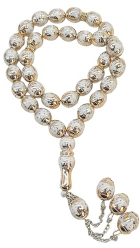 EORPAVU Beads & Zubehör 1pc islamische Rosenkranz Perlen muslimische Rosenkranz Halskette Anbetung Zubehör (weiß)