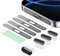 Yamobi 4er Set USB C Staubschutz Ladebuchse Schutz,USB C Schutz & Lautsprecher Staubschutz für iPhone 15/16 Series,Reinigungsset mit Handy Staubschutz Stöpsel