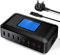 Sanicata 200W USB Charging Station,8 Port USB Charger Hub GaN Desktop Fast Charger for Multiple Devices, LCD Display Multi USB C Block Charger for iPhone 16 15 14 13 Pixel Samsung Galaxy iPad