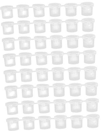 HOMSFOU 8 Pots BoîTe Vide De Peinture Aquarelle 10Ml - En Plastique Transparent Avec Couvercles Pratiques Pour Diy Et ActivitéS Artistiques Pour Enfants