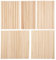 Louttary 100 PièCes Tiges de Goujon en Bois Tige de Goujon Artisanat Bois 1/8,3/16,1/4,5/16,3/8X6 Pouces Bâtons pour L'Artisanat Bricolage de de Mariage