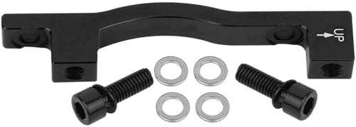 CYTGOUPER A-F203 - Adattatore per freno a disco per bicicletta, in lega di alluminio, per mountain bike, con bulloni per dischi da 203 mm