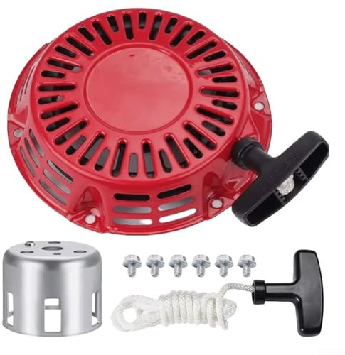 Seilzugstarter Seil Zug Starter für HONDA für GX-Motoren, für 120, 160, 200, 4, 5.5, 6.5 PS Benzinmotoren und Stromerzeuger, Motorzubehör Ersatzteile Langlebiges Reversierstarter Kit