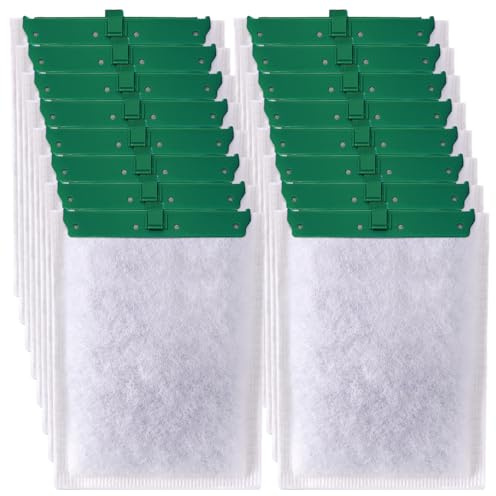 Switior Aquarium-Filterkartusche für Whisper Bio-Bag Filter, große Ersatz-Filterkartuschen für Whisper Filter 20i, 40i, IQ20, 30, 45, 60, PF20, 30, 40, 60 und ReptoFilter, 16 Stück