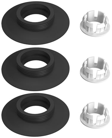 Replacement Flush Valve Seal & Clip for Ideal Standard Armitage Shanks SV01967-3PCS/Set, Compatible with Armitage Shanks Toilet Cistern Tank (Black)