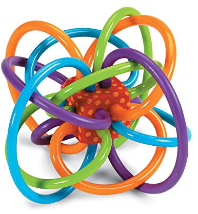 Manhattan Toy 200930 Winkel Rassel und sensorisches Beißringspielzeug