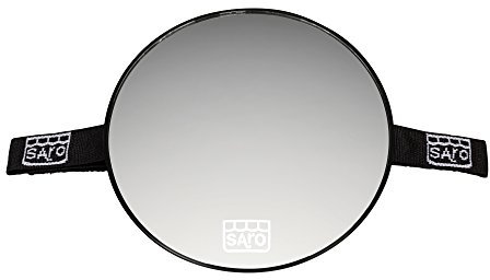 SARO – Espejo retrovisor grande, de material sintético, para vigilar a tu bebé en el asiento trasero del coche. Espejo circular contramarcha para sillas de bebé