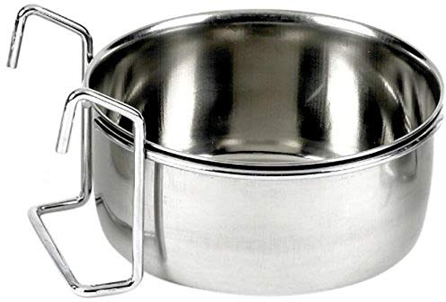CLASSIC Pet Products Steel Hook-On Coop Cup, 900 ml
