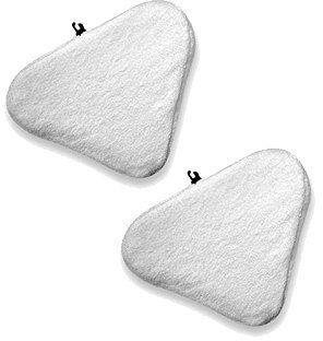 SHOP-STORY - Lot de 2 - Grande Lingette Microfibres Lavable pour Balai Vapeur H20 Mop X5 et d’autres Modèles