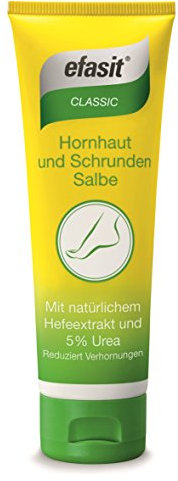 Efasit Classic - Pomada para callos y grietas (5% de urea, 3 unidades x 75 ml)