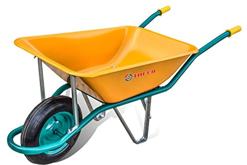 Theca M29748 - Carretilla de obra pintada amarillo