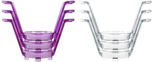 FACKELMANN 43067 3 Muffinhalter, Plastik, transparent, 82.7 x 57.1 x 25.6 cm