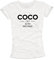 Shirt mit Spruch für Damen - Coco is My Mother - weiß/schwarz Größe L