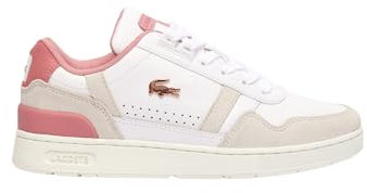 lacoste Baskets Basses t Clip Contrasted Collar leathr 1y9 WHT/lt Pink 37