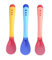3 cuillères en silicone souple pour bébé avec capteur température