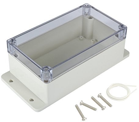 sourcing map 158mmx90mmx64mm ABS JunKtion Kiste Universal Projekt Gehäuse mit PC Deckel DE de