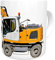 Baggertasse Personalisierter Kaffeebecher Geburtstags-Geschenk für Bauarbeiter Schaufelbagger-Becher Baggerfahrer Baustellenfahrzeug