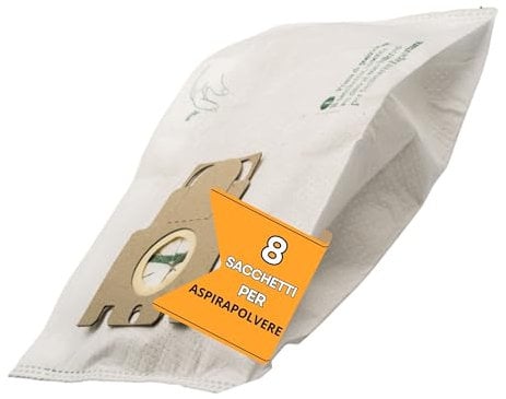8 Sacchetti Aspirapolvere Miele Compatibili - Sacchetti per Aspirapolvere Miele - Sacchetti TNT con Filtrazione Avanzata ME4 TNT