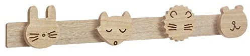 Atmosphera - Patère Enfant Wild - Bois et pin - 55x8-5 cm
