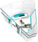 Kitchen Spaces KSCL2S6-AMZ Corner Lazy Susan Küchenorganisation, Kunststoff, Transparent