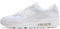 Nike Air MAX 90, Zapatillas para Correr Hombre, Blanco (White/White/White/Wolf Grey), 45 EU