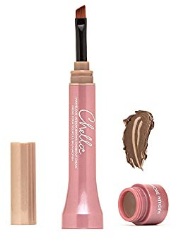 Chella Eyebrow Cream, Marvelous Medium Brown - Vegan, Cruelty Free, Paraben Free, Gluten Free - Long Wearing, Velvet Consistency, Water Resistant