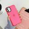 Mighty-eagle Fluorescent Color Shockproof Phone Case,For iPhone 11 Pro Max XS XR 7 8 Plus Clear Neon Fluorescent Soft TPU Case Cover