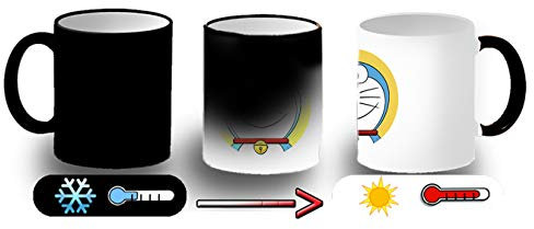 MERCHANDMANIA TAZA MÁGICA GATO AZUL SERIE NIÑOS magic mug